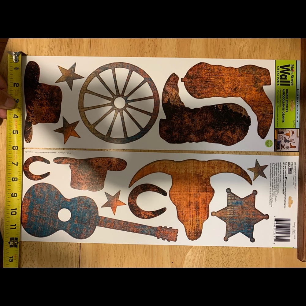 Western decor no-damage wall art